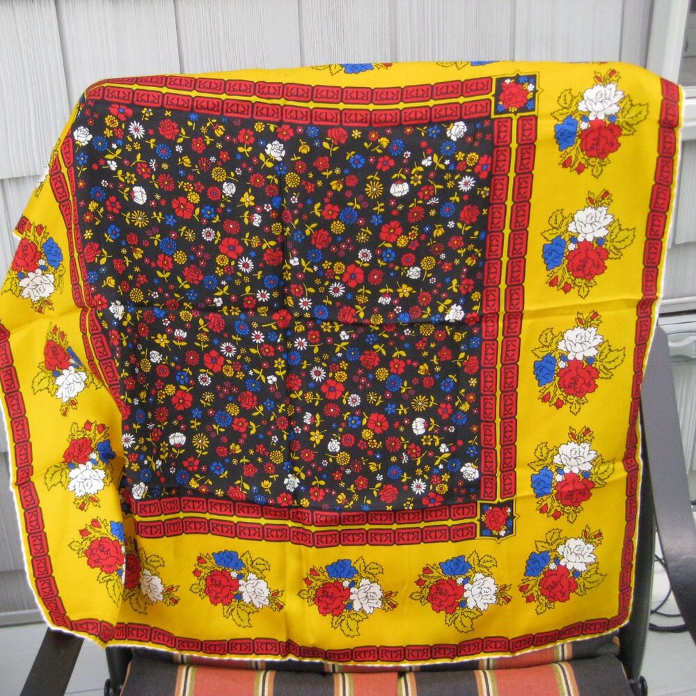 Vintage Russian Tea Room RTR Scarf